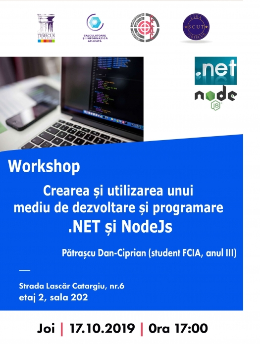 Crearea și utilizarea unui mediu de dezvoltare și programare .NET și NodeJs