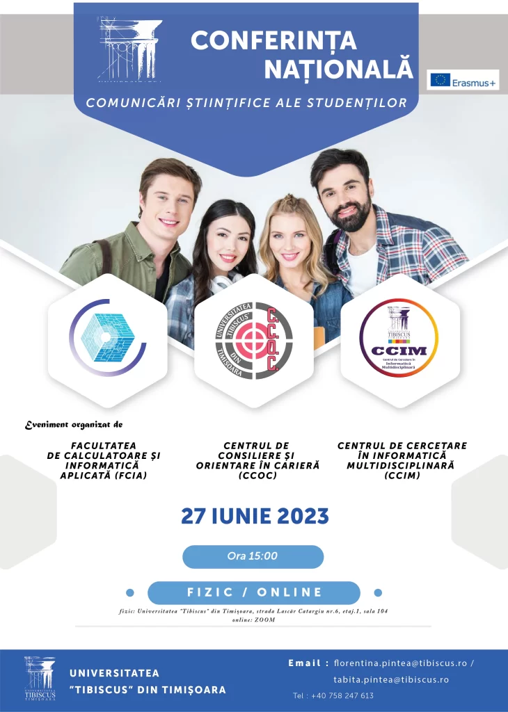 conferinta nationala comunicari stiintifice ale studentilor afis simpozion tibiscus