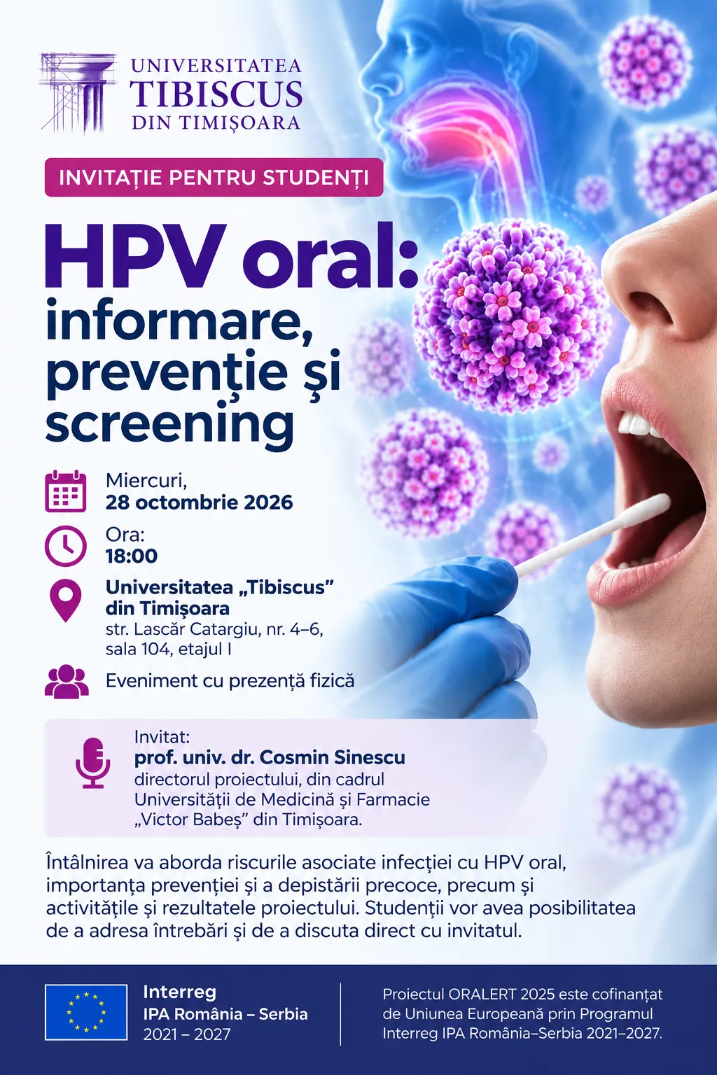 invitație studențească hpv oral