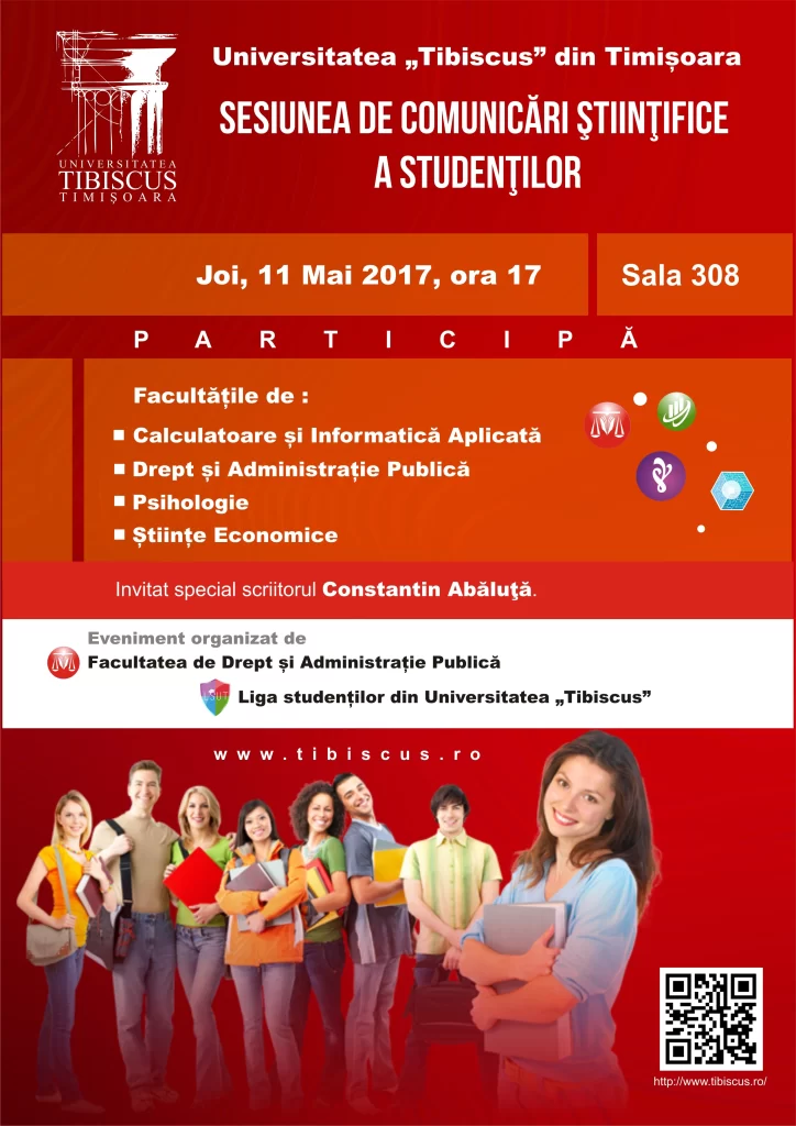 sesiunea de comunicari stiintifice a studentilor afis 11 mai 2017