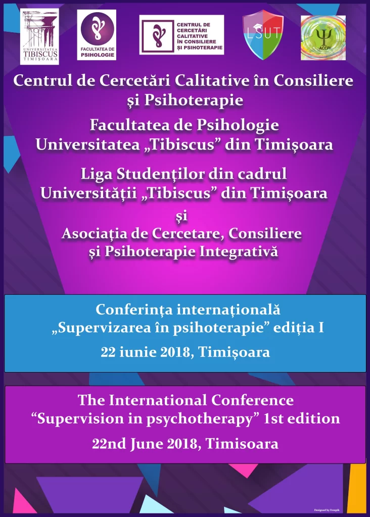 supervizare in psihoterapie afis 22 iunie 2018