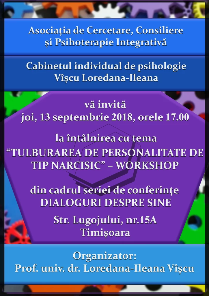 tulburarea de personalitate de tip narcisic afis 13 septembrie 2018